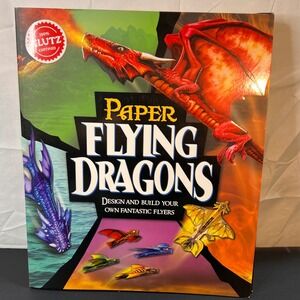 Klutz Paper Flying Dragons Activity Craft Kit Kids Multicolor New DIY Book